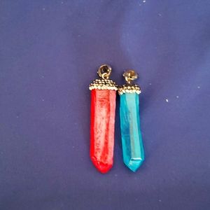 Colored natural stones pendant